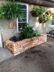 Dry Wall Natural Stone Flower Box - Peoria, IL