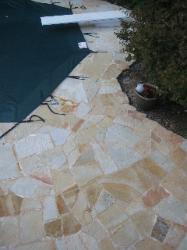natural stone for pool decking