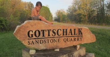 Gottschalk Sandstone Quarry boulder monument